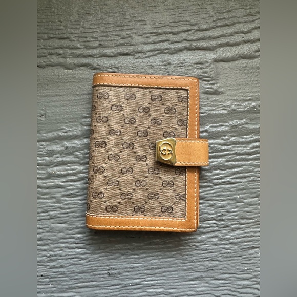 Authentic Gucci Vintage Agenda Notebook Monogram - Picture 1 of 5